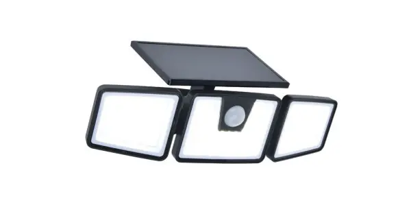 Gyors kiszállítás Lutec Briti matt fekete napelemes LED kültéri fali lámpa (LUT-6922401330) LED 1 izzós IP44