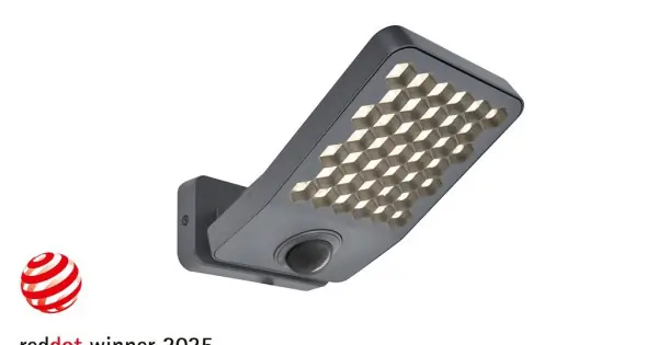 Olcsó Lutec Atlantis sötétszürke napelemes LED kültéri fali lámpa (LUT-7801602118) LED 1 izzós IP54