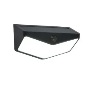 Lutec Wings matt fekete napelemes LED kültéri fali lámpa (LUT-6915101330) LED 1 izzós IP44 Biztonságos fizetés