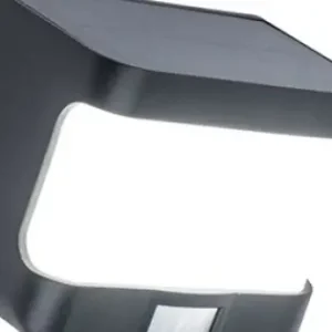 Lutec Try matt fekete napelemes LED kültéri fali lámpa (LUT-6939101330) LED 1 izzós IP54 Outlet