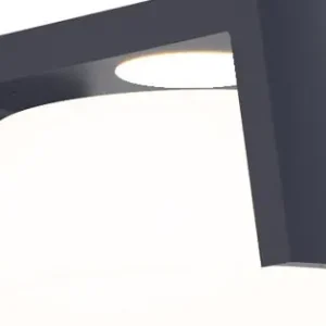 Legjobb ár Lutec Moon sötétszürke napelemes LED kültéri fali lámpa (LUT-6906001118) LED 1 izzós IP44