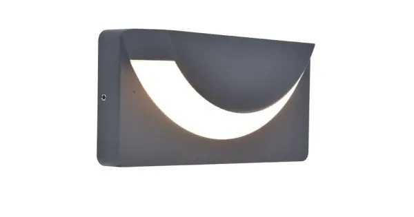 Lutec Lups sötétszürke LED kültéri fali lámpa (LUT-6402801118) LED 1 izzós IP54 Biztonságos fizetés