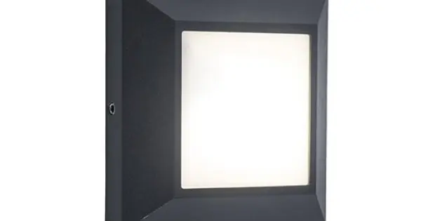 Árengedmény Lutec Helena sötétszürke LED kültéri fali lámpa (LUT-6402101118) LED 1 izzós IP54