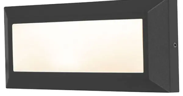 Biztonságos vásárlás Lutec Helena matt fekete LED kültéri fali lámpa (LUT-5191605012) LED 1 izzós IP54