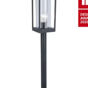 Lutec Flair matt fekete kültéri állólámpa (LUT-7288801012) E27 1 izzós IP44 Biztonságos vásárlás