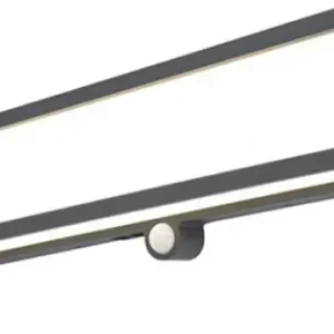 Outlet Lutec Doblo sötétszürke napelemes LED kültéri fali lámpa (LUT-6943801125) LED 1 izzós IP54