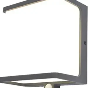 Népszerű Lutec Doblo sötétszürke napelemes LED kültéri fali lámpa (LUT-6943701125) LED 1 izzós IP44
