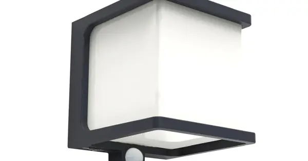 Árcsökkenés Lutec Doblo sötétszürke napelemes LED kültéri fali lámpa (LUT-6940101125) LED 1 izzós IP54