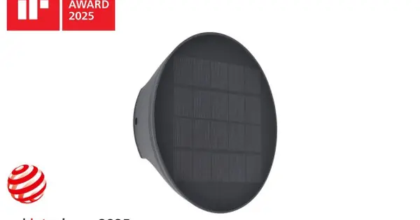 Outlet Lutec Belka sötétszürke napelemes hibrid LED kültéri fali lámpa (LUT-6915601335) LED 1 izzós IP54