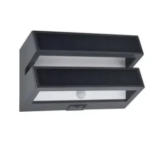 Lutec Barlo sötétszürke napelemes LED kültéri fali lámpa (LUT-6915501335) LED 1 izzós IP54 Végkiárusítás