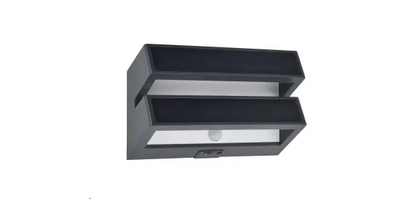 Lutec Barlo sötétszürke napelemes LED kültéri fali lámpa (LUT-6915501335) LED 1 izzós IP54 Végkiárusítás