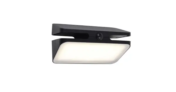 Lutec Aero matt fekete napelemes LED kültéri fali lámpa (LUT-6919501330) LED 1 izzós IP54 Legkelendőbb