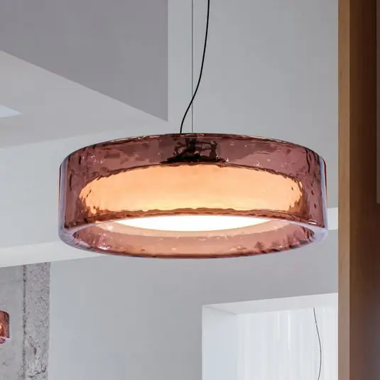 MARSET LED lógó lámpa Ringo, Ø 90 cm, rózsaszín, TRIAC műanyag Vedd meg most