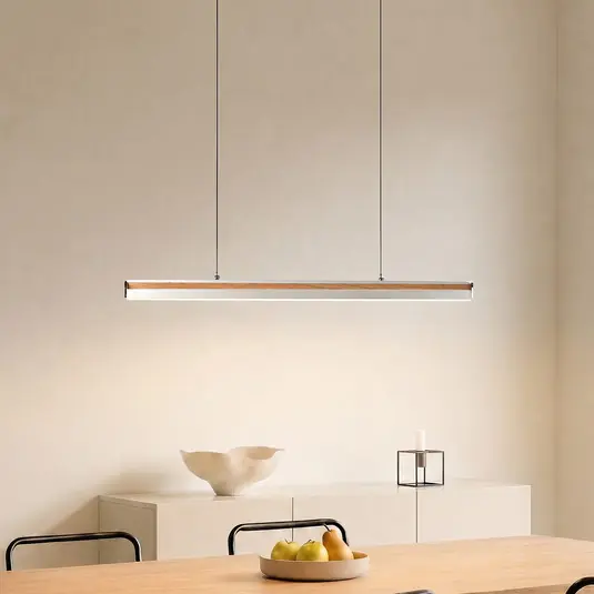 Lucande LED lógó világítás Lutana, rózsaszín arany/fa színű, 101 cm Exkluzív ajánlat