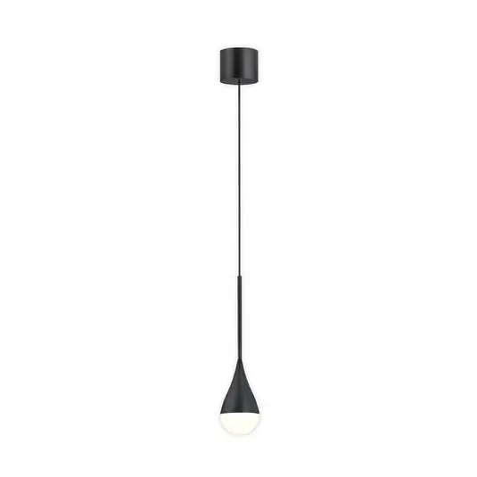 Helestra LED függő világítás DUC, fekete, IP44, Ø 7 cm Kiárusítás