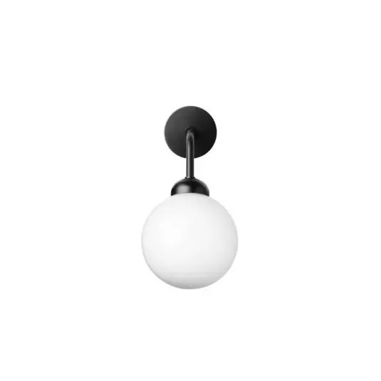 Különleges ajánlat Nuura Apiales fali világítás, vezetékes, 22 cm, fekete/opál