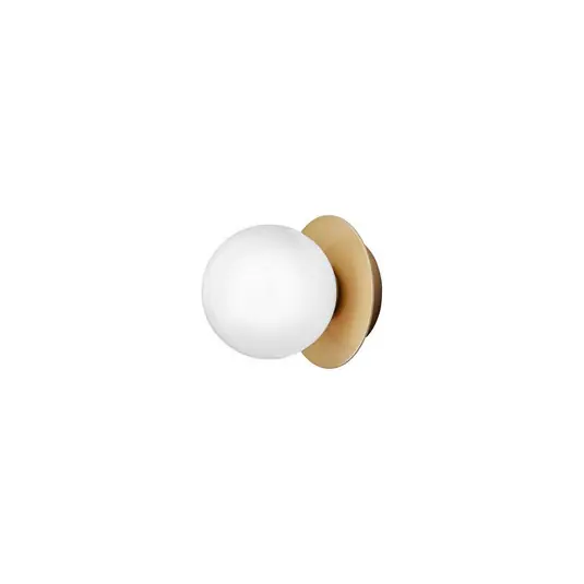 Nézd meg most Nuura Liila 1 fali világítás, Ø 14 cm, IP44, arany/opál