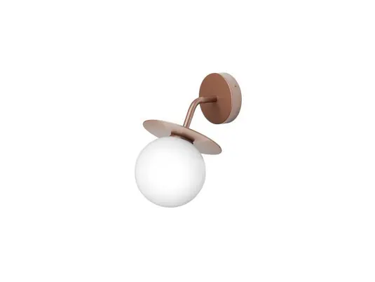 Nuura Liila kültéri fali lámpa, szélesség 16 cm, bronz/opál Különleges ajánlat