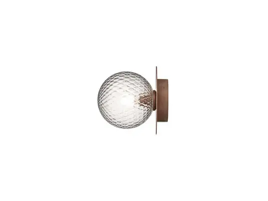 Kihagyhatatlan ajánlat Nuura Liila kültéri fali lámpa, Ø 16 cm, bronz/átlátszó