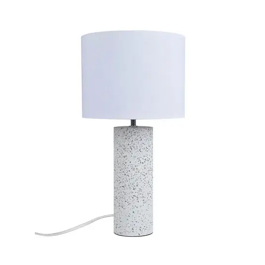 Antiga asztali világítás, fehér, magasság 50 cm, szövet/kő Exkluzív ajánlat