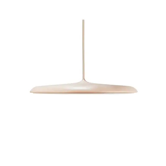 Árcsökkenés LED függő világítás Artist, Ø 40 cm, porrózsaszín, fém