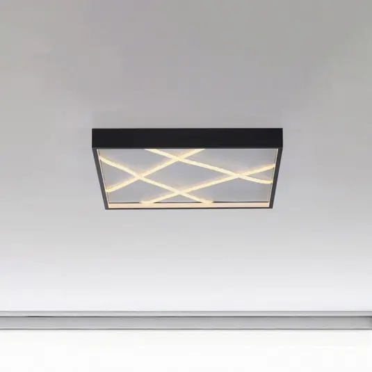 Különleges ajánlat JUST LIGHT. Mikado LED mennyezeti világítás, 50 x 50 cm, fekete