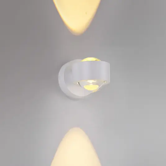 Vásárlói kedvenc JUST LIGHT. LED tölthető fali lámpa Chia, fehér, vas, 3000 K