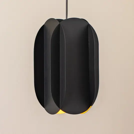 Expressz kézbesítés Corner lógó világítás, fekete, magasság 35 cm, fém, E27