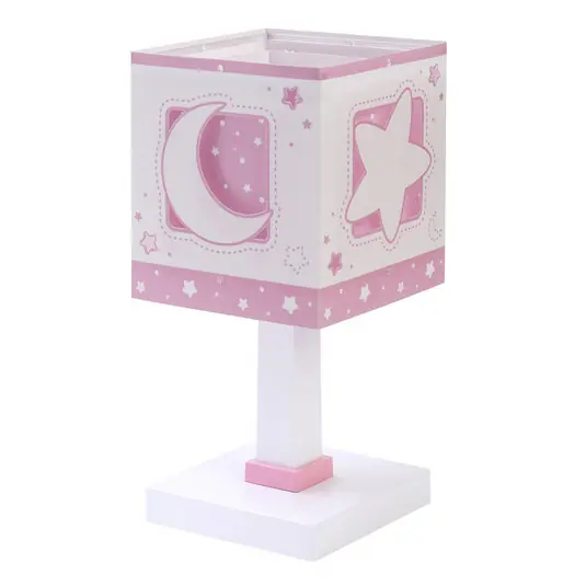 Gyerek asztali lámpa Moonlight Pink, G4, szélesség 14 cm Alacsony ár