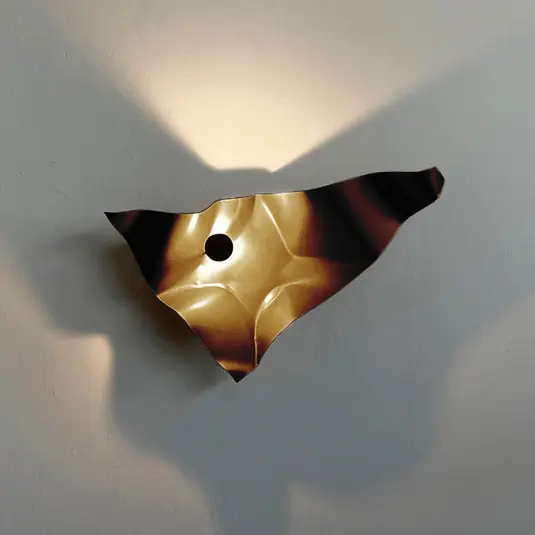 Knikerboker LED fali lámpa Zona d‘ombra, kávébarna, 79 cm Ajánlat