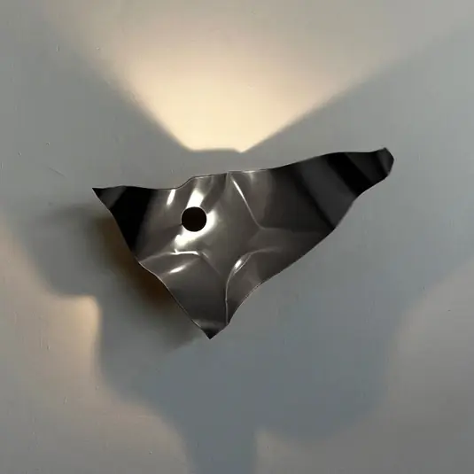 Prémium Knikerboker LED fali lámpa Zona d‘ombra, szürke, 79 cm