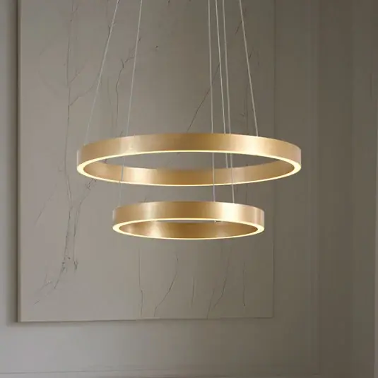 Lucande LED lógó világítás Yonam, Ø 60 cm, 2 izzós, arany, CCT Azonnali szállítás