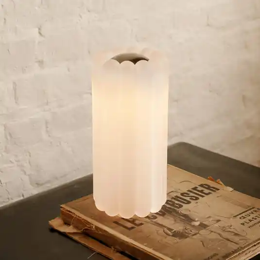 Olcsó Tom Dixon LED asztali világítás Press, matt üveg, magasság 24 cm