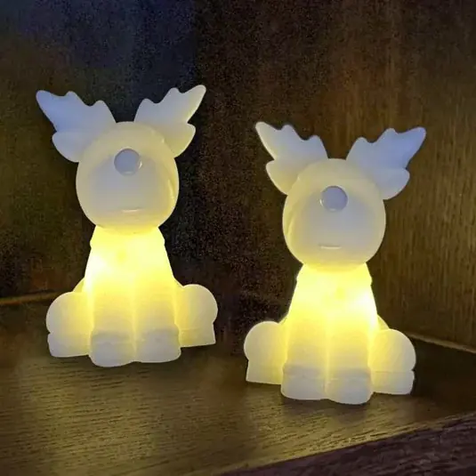 LED dekorációs figura Naja, fehér, magasság 9 cm, 2 db-os szett, viasz elem Utolsó esély