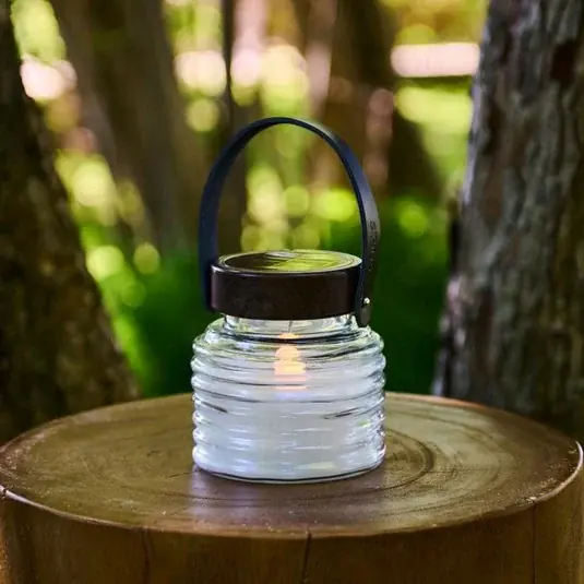 Kedvezményes ár LED napelemes világítás Aston Jar, magasság 12 cm, fekete/barna, IP44