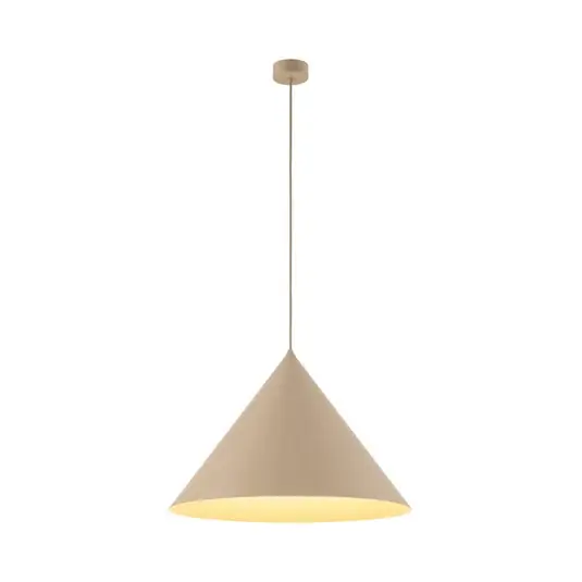 Korlátozott ajánlat Cono lógó világítás, 1 izzó, Ø 50 cm, homokszínű, E27
