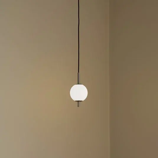 Népszerű UMAGE LED lógó világítás Audrey, acélszínű, 1 izzó, Ø 12 cm