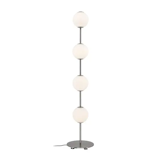 Végkiárusítás UMAGE LED álló lámpa Audrey, acélszínű, magasság 128 cm, 4 izzós.