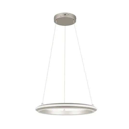 Legkelendőbb Amador LED függő lámpa, Ø 45 cm, nikkel színű, fém, CCT
