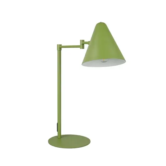 Árengedmény Cosima asztali lámpa, zöld, magasság 50 cm, fém