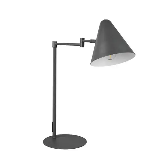 Prémium Cosima asztali lámpa, antracit, magasság 50 cm, fém