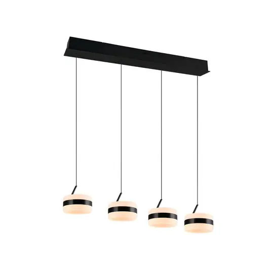 LED függő lámpa Dios, fekete, hosszúság 85 cm, CCT, 4 izzós. Exkluzív ajánlat