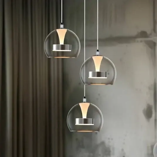 LED lógó lámpa Flynt, Ø 42 cm króm színű, fém CCT 3 izzós. Kiárusítás