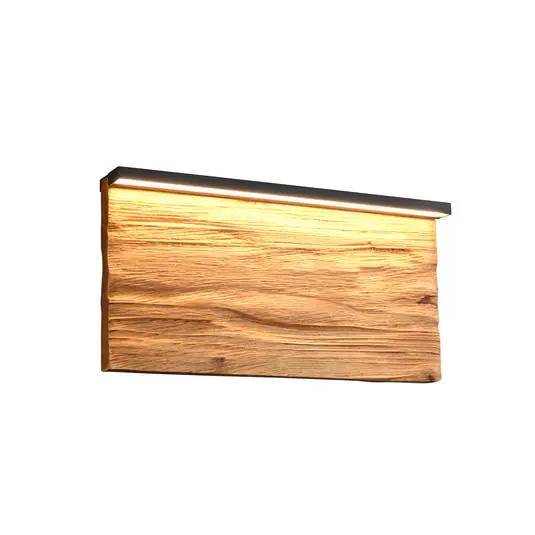 Kalea LED fali lámpa, szélesség 30 cm, fa színű, fa Vedd meg online