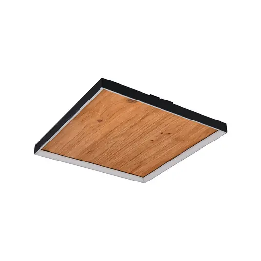 Kalea LED mennyezeti lámpa, hossza 45 cm, fa színű, fa Biztonságos fizetés