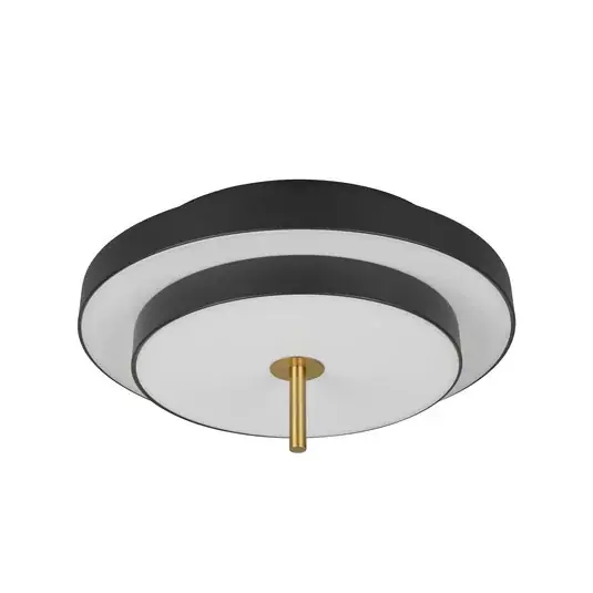 Keaton LED mennyezeti lámpa, fekete/arany színű, Ø 40 cm, CCT Akciós ár
