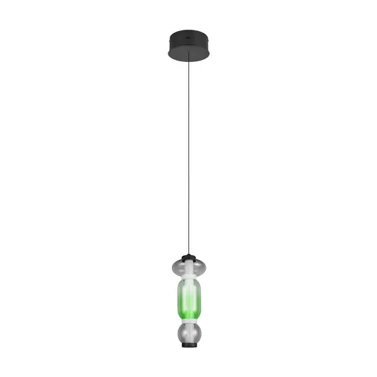 Outlet LED lógó lámpa Minerva, Ø 15 cm, színes, üveg, CCT, dimmelhető