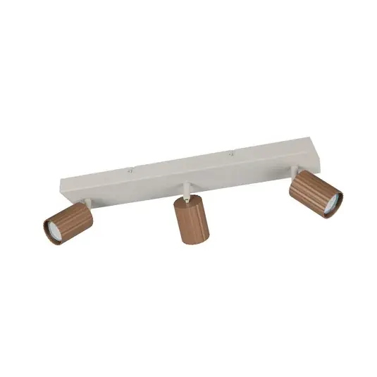 Vedd meg most Soka mennyezeti spotlámpa, barna/szürke, hossza 50 cm, fém, 3 izzós.