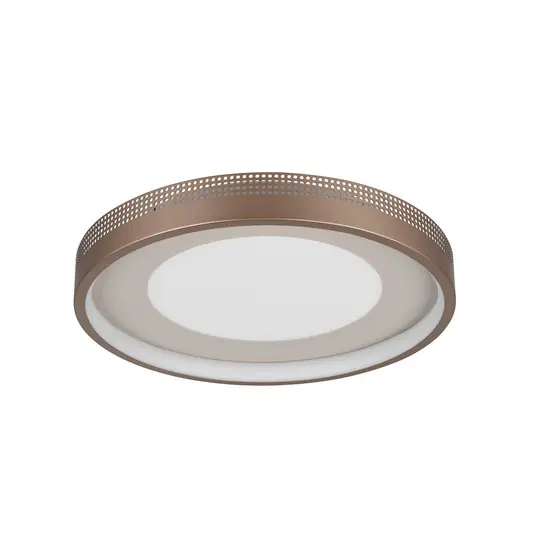 Akció LED mennyezeti lámpa Solea, barna, Ø 40 cm, műanyag
