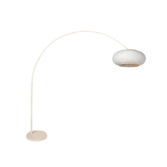 Sparkled Light íves álló világítás, krém/szürke vászon, 240 cm Outlet